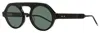 Thom Browne Unisex High Bridge Sunglasses Tbs413 Blk Black 52mm