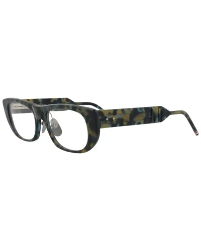 Thom Browne Unisex Novelty 53mm Optical Frames In Metallic