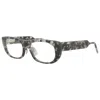 Thom Browne Unisex 53mm Grey Opticals In Gray