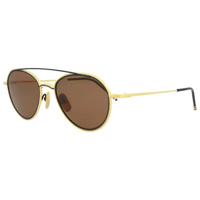 Thom Browne Unisex Sunglasses In Gold