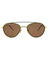 Thom Browne Unisex Tb109 53mm Sunglasses In Yellow