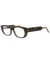 Thom Browne Unisex Tbx417 53mm Optical Frames In Brown