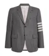 Thom Browne 4-bar Stripe Single-breasted Blazer In Grey