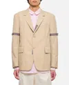 Thom Browne Vent Lapel Pockets Cuffs In Neutrals