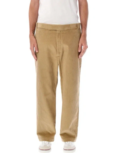 Thom Browne Unstructured Straight Pants In Brown