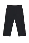 Thom Browne Washed Cotton Utility Chino Cargo Trouser In Black