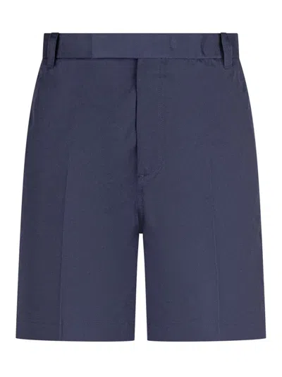 Thom Browne Utility Chino Shorts In Blue