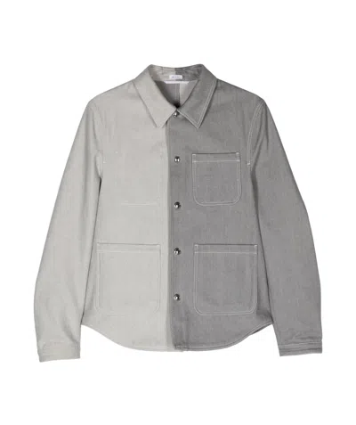 THOM BROWNE THOM BROWNE UTILITY DENIM CURVED HEM JACKET
