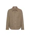 Thom Browne Checked Wool Tweed Overshirt In Brown