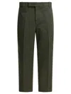 Thom Browne Twill-weave Cotton Trousers In Green