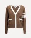 Thom Browne V-neck Cardigan In Brown