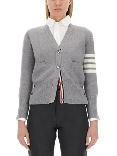 THOM BROWNE V-NECK CARDIGAN