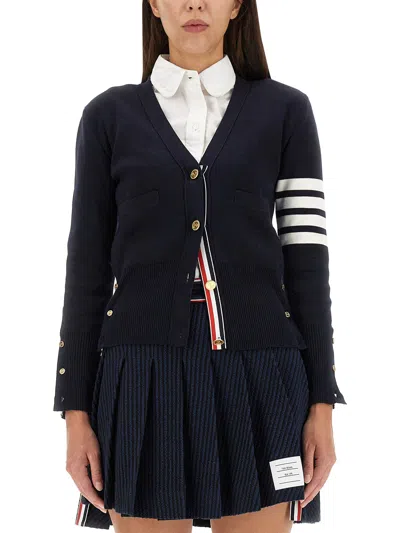 THOM BROWNE V-NECK CARDIGAN