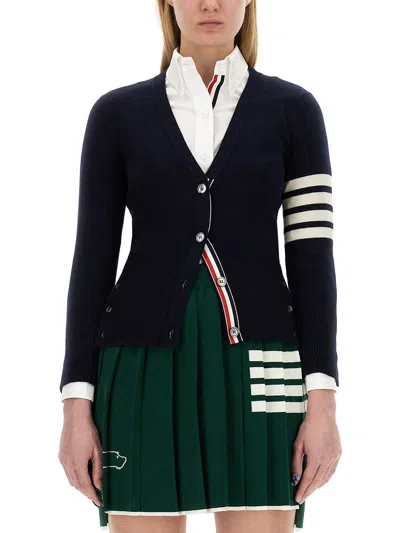 THOM BROWNE V-NECK CARDIGAN