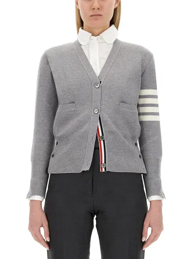 Thom Browne Cardigan In Gray