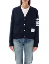 THOM BROWNE V-NECK CARDIGAN