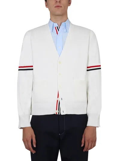 THOM BROWNE V-NECK CARDIGAN