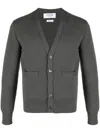 Thom Browne Men's 4bar Cotton Cardigan In Grey