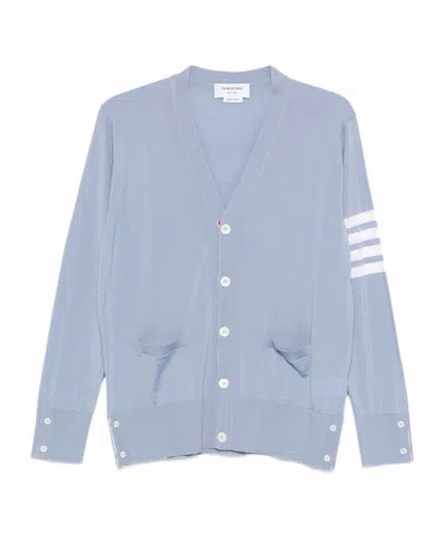 THOM BROWNE V-NECK FINE-KNIT CARDIGAN