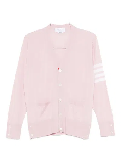THOM BROWNE V-NECK FINE-KNIT CARDIGAN
