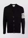 Thom Browne Classic V-neck Cardigan In Fine Merino Wool With 4bar Stripes Clothing