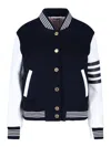 Thom Browne Varsity Bomber Jacket In Multi