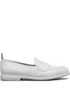 Thom Browne Varsity Loafers In White