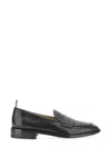 Thom Browne Men's Varsity Penny Loafer In Black