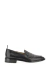 Thom Browne Men's Varsity Penny Loafer In Black