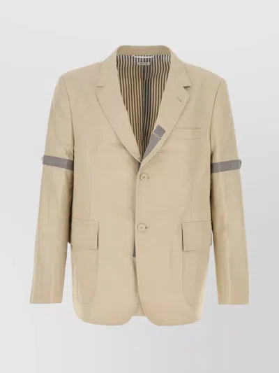 THOM BROWNE VENT LAPEL POCKETS CUFFS