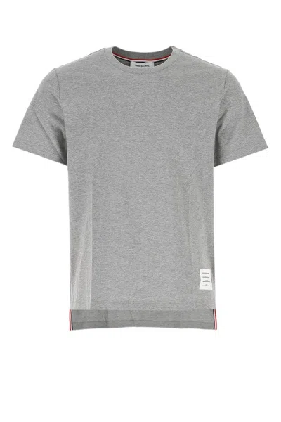 Thom Browne Versatile Grey T-shirts And Polos With Various Necklines In Gray