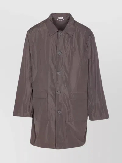 THOM BROWNE VERSATILE PACKABLE JACKET LONG SLEEVES