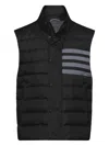 Thom Browne 4-bar Side-pockets Gilet In Black
