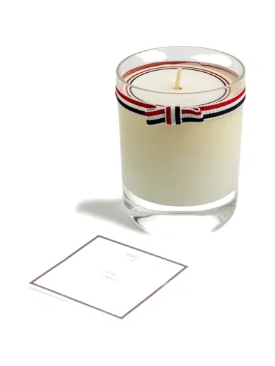 Thom Browne Vetyver Ribbon-detail Candle In Neutral