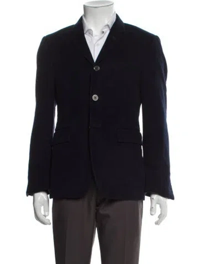 Pre-owned Thom Browne Vintage Grosgrain Trim Blazer In Blue