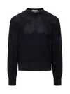 Thom Browne Virgin Wool 4bar Pullover In Navy