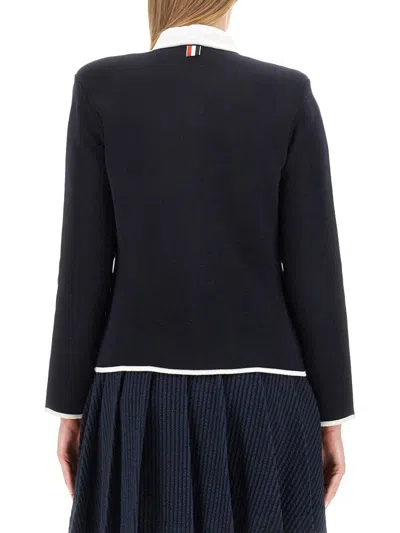Thom Browne Virgin Wool Blazer In Blue