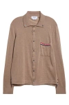 Thom Browne Virgin Wool Button-down Cardigan In Brown