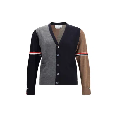 THOM BROWNE VIRGIN WOOL CARDIGAN
