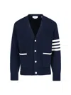 Thom Browne Crewneck Sweater With Striped Sleeve Detail