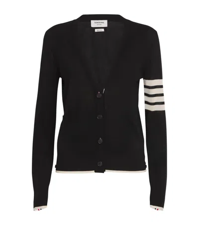 THOM BROWNE VIRGIN WOOL CARDIGAN