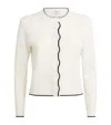 Thom Browne Textured Stitch Virgin Wool Crewneck Cardigan In Multi