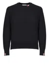 Thom Browne Virgin Wool Crew-neck Sweater In Blue