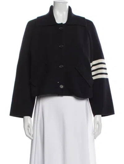 Pre-owned Thom Browne Virgin Wool Jacket In Black