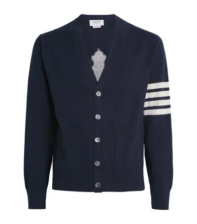 THOM BROWNE VIRGIN WOOL NUTCRACKER CARDIGAN