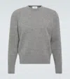 Thom Browne Crewneck Sweater With Tricolor Band In Grey