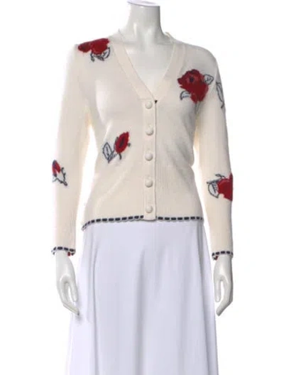 Pre-owned Thom Browne Virgin Wool Printed Sweater In Neutral