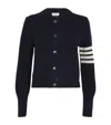 Thom Browne Gingerbread Cookie-intarsia Buttoned Cardigan In Navy