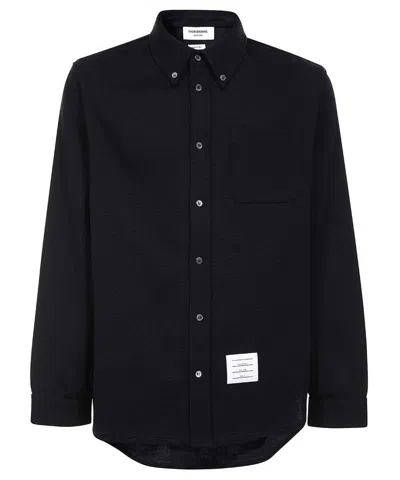THOM BROWNE VIRGIN WOOL SHIRT