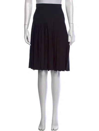 Pre-owned Thom Browne Virgin Wool Skirt W/ Tags In Black